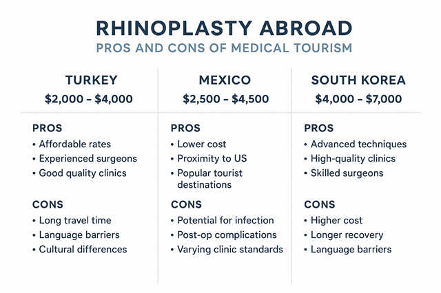 Is Rhinoplasty Cheaper Abroad? Pros and Cons of Medical Tourism
